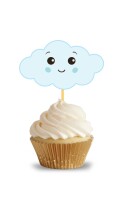 Kürdan Bulut Temalı Mavi 10 Parça - 2