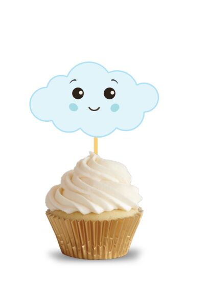 Kürdan Bulut Temalı Mavi 10 Parça - 2