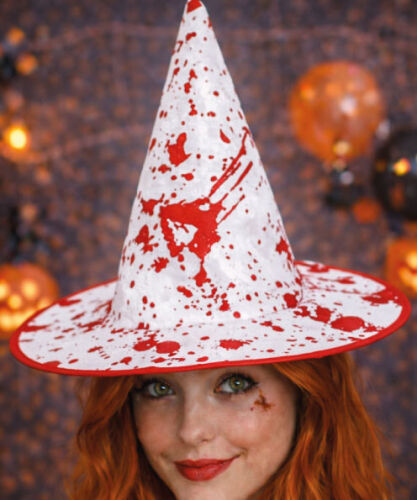 Cadı Şapkası Kanlı Model Beyaz - 2