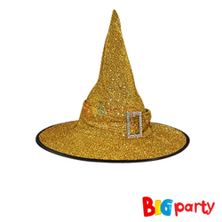 Cadı Şapkası Simli Kemerli Gold - 1