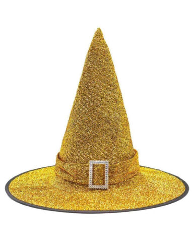 Cadı Şapkası Simli Kemerli Gold - 1