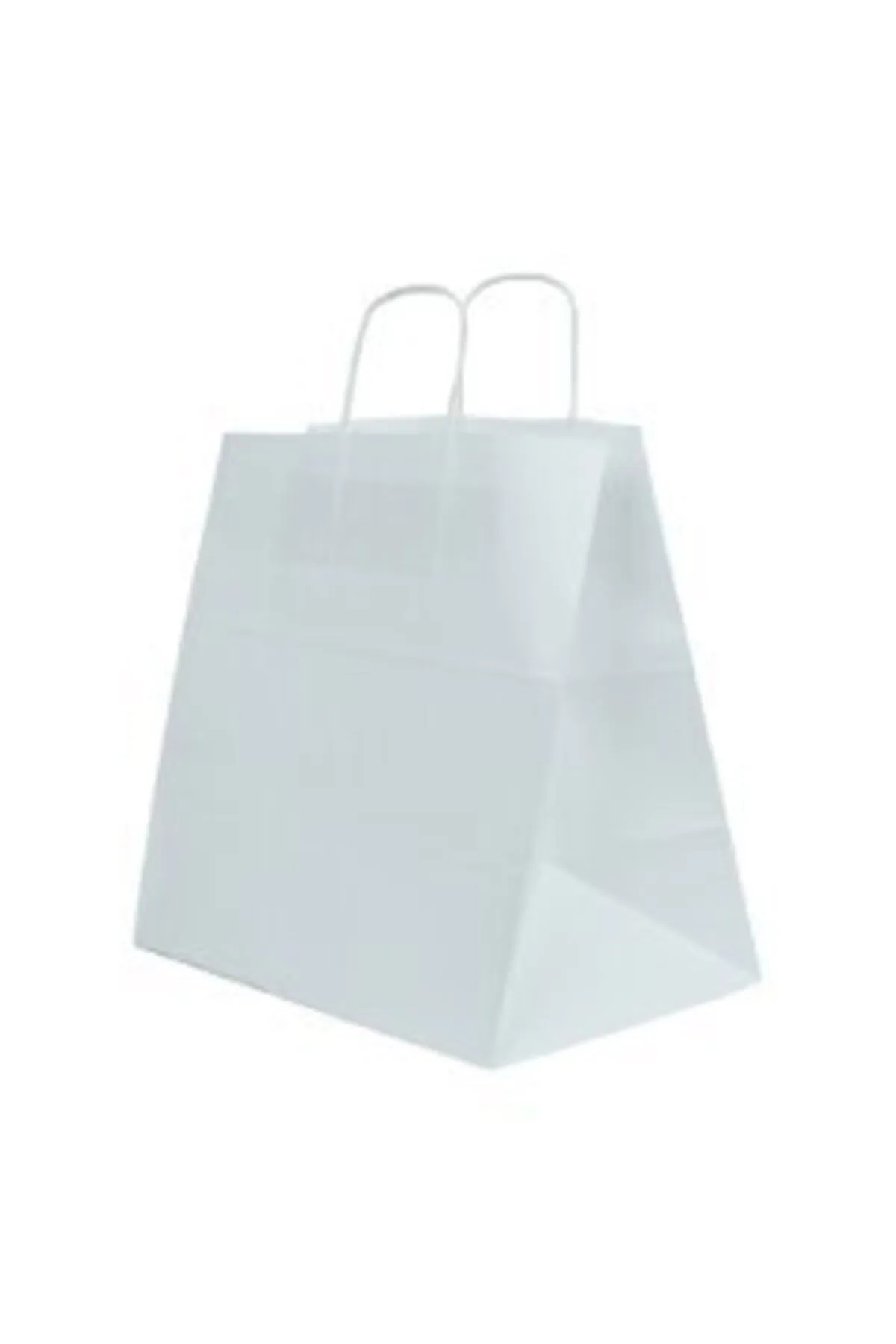 Kağıt Çanta 28 x 29 x 16 Cm Beyaz 25 Parça - 