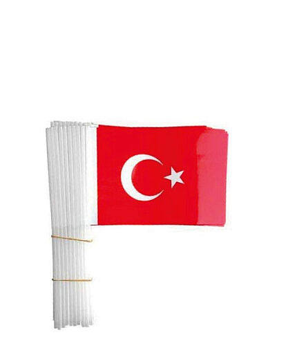 Çıtalı Türk Bayrağı 80 Parça Türk Bayrağı Baskılı - 