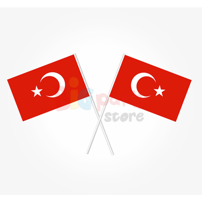 Çıtalı Türk Bayrağı 80 Adet (model seçiniz) - 1