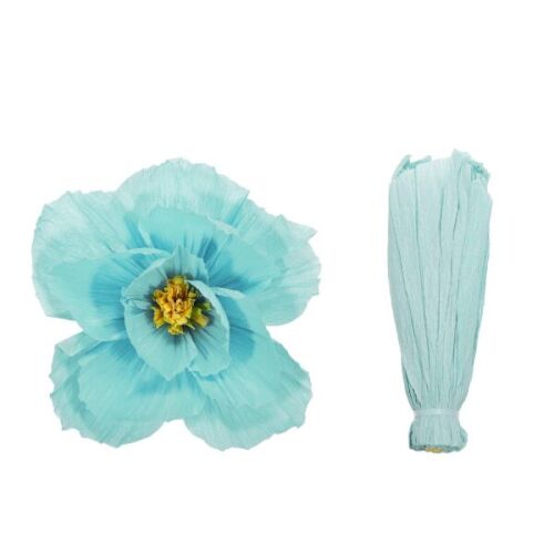 Dekor Süs Çiçek 30 Cm Açık Mavi - 