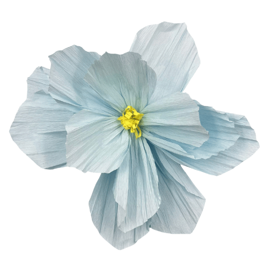 Dekor Süs Çiçek 45 Cm Açık Mavi - 