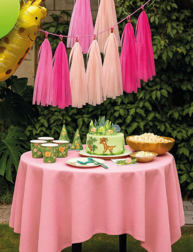 Dekoratif Garland Püsküllü Süs 5 Parça Pembe - 2