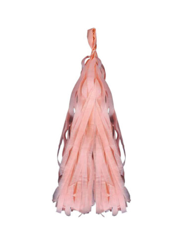 Dekoratif Garland Püsküllü Süs 5 Parça Rose Gold - 2