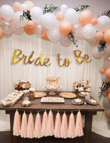 Dekoratif Garland Püsküllü Süs 5 Parça Rose Gold - 2