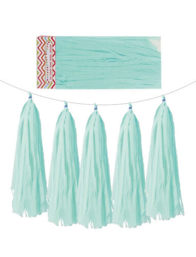 Dekoratif Garland Püsküllü Süs 5 Parça Yeşil - 1