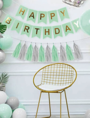 Dekoratif Garland Püsküllü Süs 5 Parça Yeşil - 2