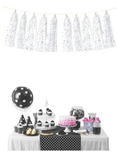 Dekoratif Garland Püsküllü Süs Desenli 5 Parça Beyaz - 2