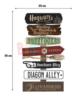 Dekoratif Kişiye Özel Ayaklı Pano Seti Harry Potter 3 Parça - 4