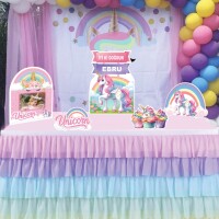 Dekoratif Kişiye Özel Ayaklı Pano Seti Unicorn 5 Parça - 1