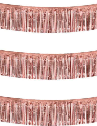 Dekoratif Püsküllü Masa Eteği Rose Gold 200x35 Cm - 1