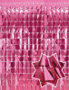 Dekoratif Püsküllü Saçak Perde 1x2 Metre Kare Pembe - 1