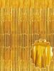 Dekoratif Püsküllü Saçak Perde 1x2 Metre Parlak Altın - 1