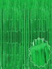 Dekoratif Püsküllü Saçak Perde 1x2 Metre Parlak Yeşil - 1