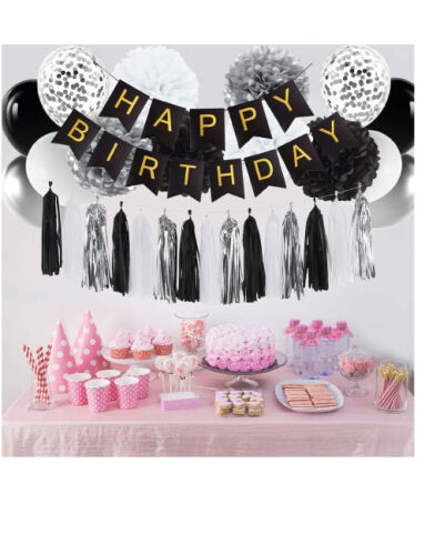 Dekoratif Püsküllü Süs 4.2 Metre 20 Parça Gümüş Gri - 2