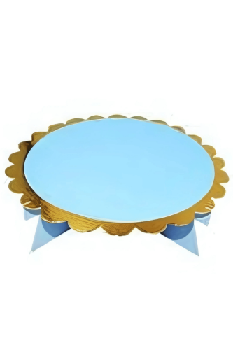 Dekoratif Tek Katlı Sunum Standı Varaklı Mavi - 