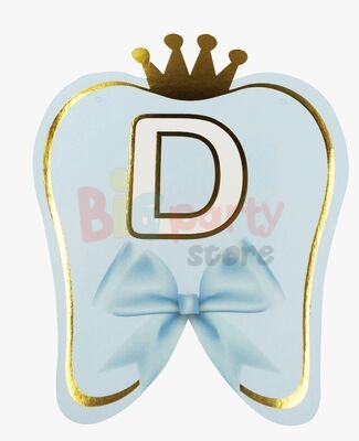 Kağıt Banner Dişim Çıktı Mavi Varaklı - 3