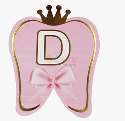 Kağıt Banner Dişim Çıktı Pembe Varaklı - 3