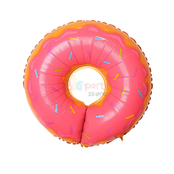  - Folyo Balon Donut Pembe 85 cm