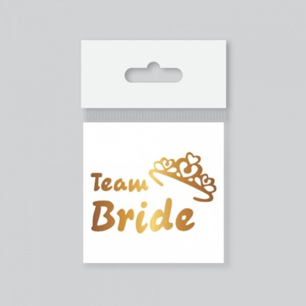Dövme Team Bride Taçlı Altın - 1
