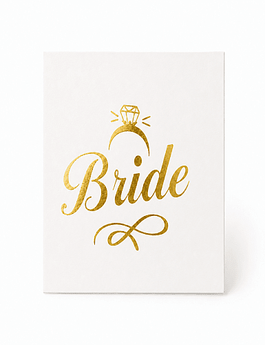 Dövme Team Bride Tektaş Model Altın - 