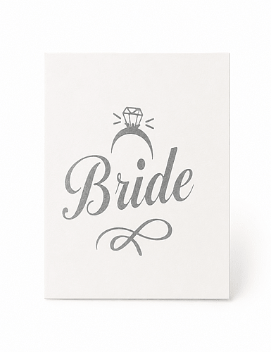 Dövme Team Bride Tektaş Model Gümüş - 