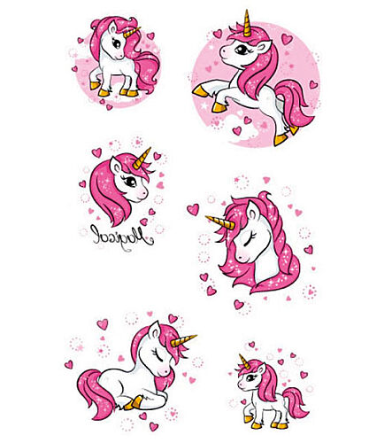 Dövme Unicorn Geçici Seti 1 - 