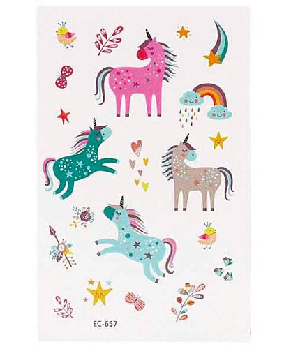 Dövme Unicorn Geçici Seti 2 - 