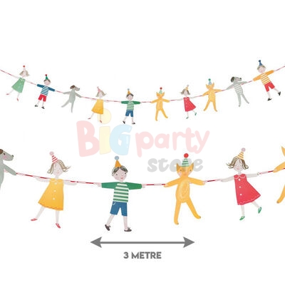 El Ele Tutuşan Çocuklar Parti Banner 3 Metre
