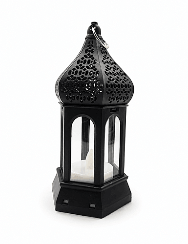 Fener Ledli Asmalı Model Noktalı 15 cm Siyah - 