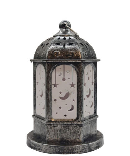 Fener Ledli Tabanlı Eskitme Model 16 Cm Gümüş - 