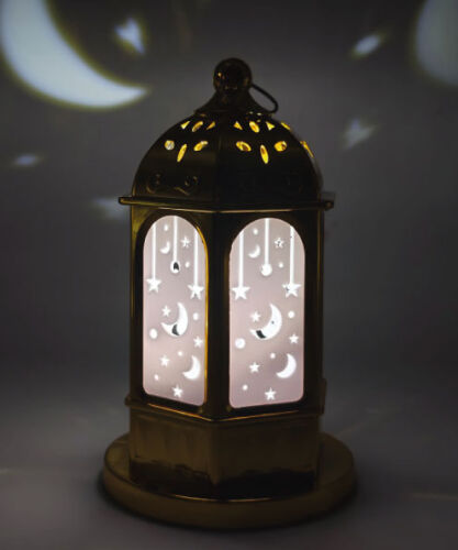 Fener Ledli Tabanlı Parlak Model 16 Cm Altın - 3