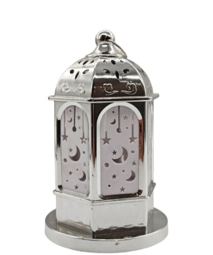 Fener Ledli Tabanlı Parlak Model 16 Cm Gümüş - 