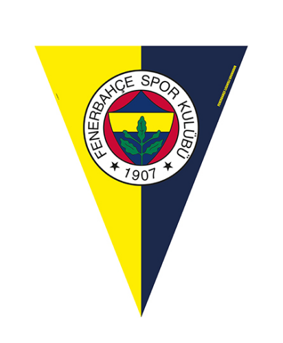 Lisanslı Fenerbahçe Üçgen Flama - 1