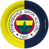 Lisanslı Fenerbahçe Karton Tabak 23 Cm 8 Parça - 1