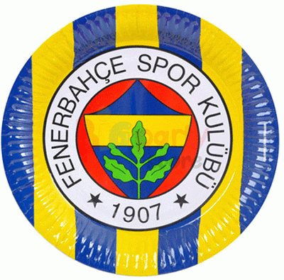 Lisanslı Fenerbahçe Karton Tabak 23 Cm 8li - 1