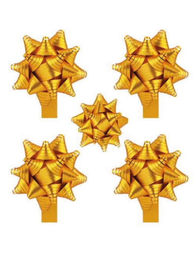 Fiyonk Süs Kutup Yıldızı Mat Gold Yapışkanlı 24 Parça - 