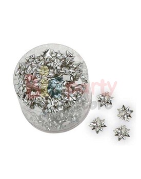 Fiyonk Süs Metalik Gümüş Renkli 1cm / 100 Parça - 1