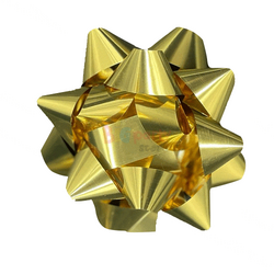 Fiyonk Süs Parlak Metalik Gold Yapışkanlı 24lü - 1