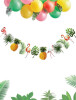 Kağıt Banner Flamingo Ananas Uzar Süs - 1