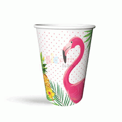 Lisanslı Flamingo Ananas Bardak 8 li - 1