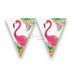 Lisanslı Flamingo Ananas Üçgen Flama - 1