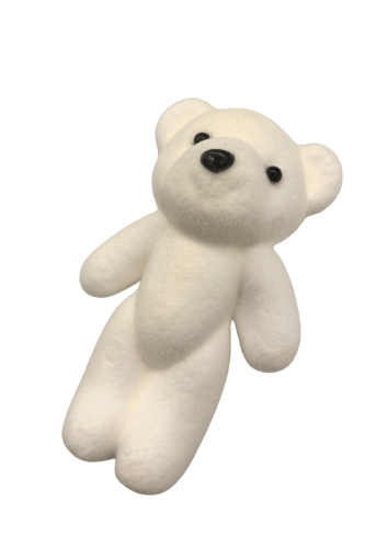 Flok Ayıcık Beyaz 12 Cm 10 Parça - 2