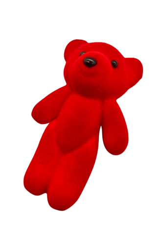 Flok Ayıcık Kırmızı 12 Cm 10 Parça - 2