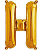 Folyo Balon 100 Cm Gold Harf H - 1