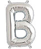 Folyo Balon 100 Cm Gümüş Harf B - 1